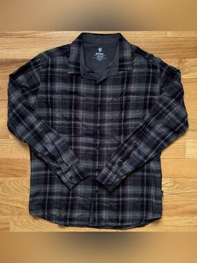 KUHL Fugitive Flannel, Cast Iron Color, Men’s Medium